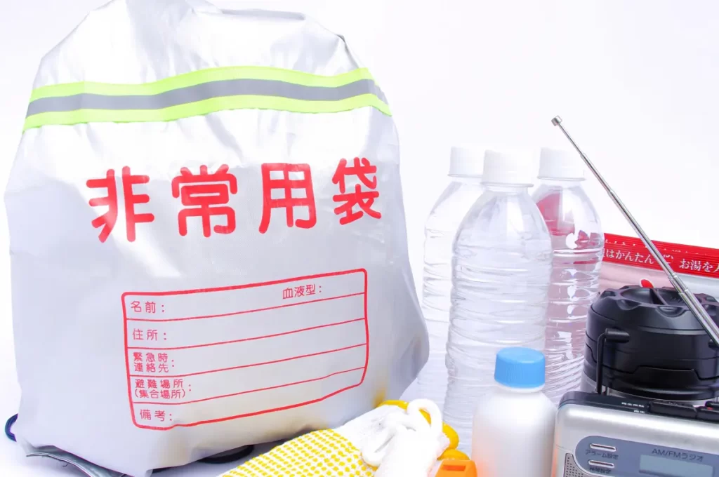 災害対策のためにできること：非常持出袋の準備